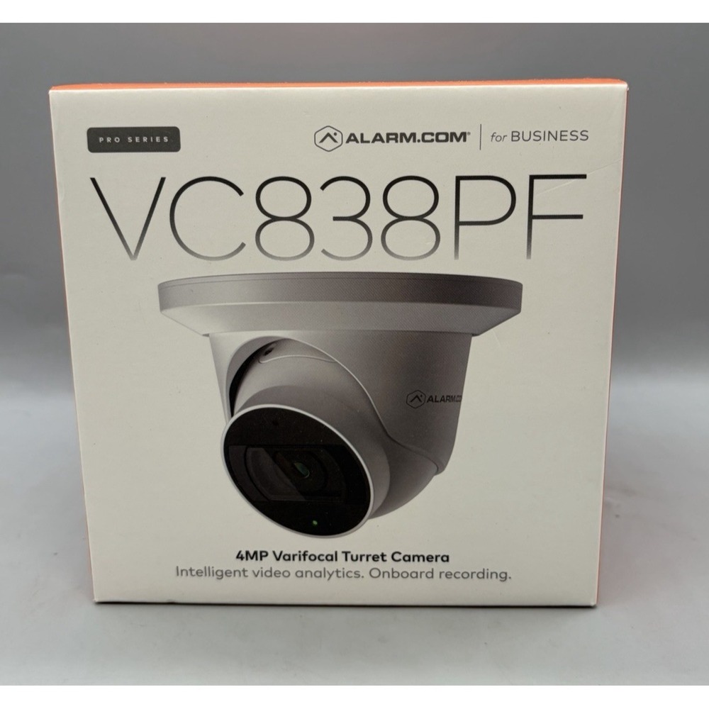 Alarm.com VC838PF PoE 4MP Varifocal Turret Camera - Sealed